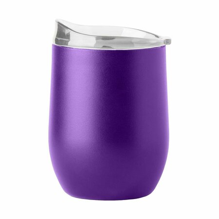 MOMENT-IN-TIME 16 oz Plain Purple Powder Coat Curved Beverage Tumbler MO3026837